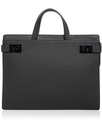 Ferragamo - Gancini Leather Briefcase - Lyst