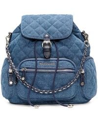 MZ Wallace - Crosby Mini Quilted Denim Backpack - Lyst