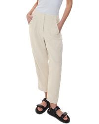 Whistles - Linen Barrel Leg Pants - Lyst