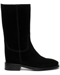 Santoni - Fleeces Suede Tall Ranch Boots - Lyst
