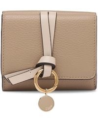 Chloé - Alphabet Mini Leather Trifold Wallet - Lyst