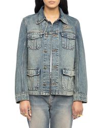 Zadig & Voltaire - Lienna Denim Jacket - Lyst