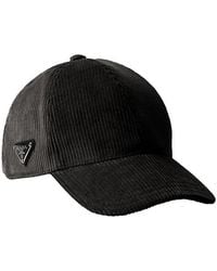 Prada - Corduroy Baseball Cap - Lyst