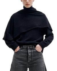 DARKPARK - Addison Wool Cashmere Knit Scarf Top - Lyst