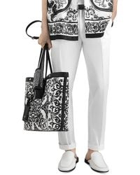 Dolce & Gabbana - Bianco Regular Fit Pant - Lyst