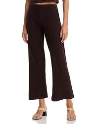 Leset - Pointelle Cropped Wide Leg Pants - Lyst