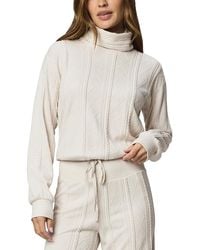 Splendid - Cable Lounge Turtleneck Top - Lyst