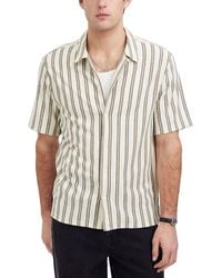 Madewell - Textured Stripe Short Sleeve Shirt - Lyst