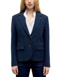 Gerard Darel - Juliet Herringbone Two Button Notch Collar Jacket - Lyst