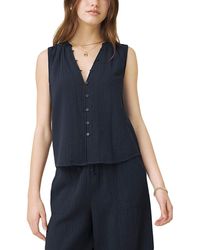 Splendid - Ava Gauze Button Front Tank - Lyst