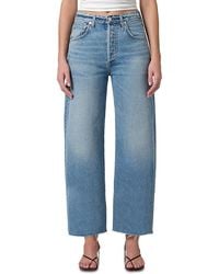 Citizens of Humanity - Ayla Raw Hem High Rise Crop Jeans - Lyst