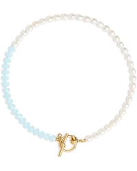 Kate Spade - Ropes & Knots Bead & Cultured Freshwater Pearl Collar Necklace, 18 - Lyst