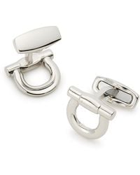 Ferragamo - Gancini Whale Back Cuff Links - Lyst