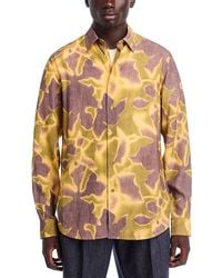 Paul Smith - Long Sleeve Button Front Printed Shirt - Lyst