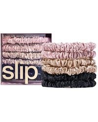 Slip - Pure Silk Skinny Scrunchies, Set Of 6 - Lyst