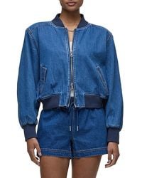 Hudson Jeans - Denim Bomber Jacket - Lyst