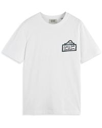 Scotch & Soda - Regular Fit Graphic Logo Tee - Lyst