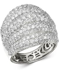 Bloomingdale's Pavé Diamond Statement Ring In 14k White Gold