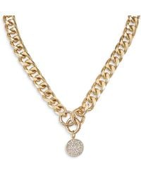 Ettika - Crystal Disc Charm Chain Necklace, 18 - Lyst