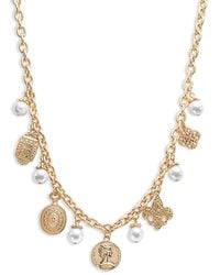 Aqua - Mixed Charm Necklace, 18 - Lyst