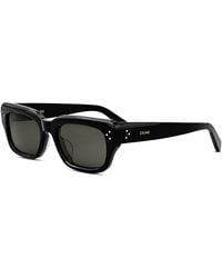 Celine - Bold 3 Dots Rectangular Sunglasses, 54Mm - Lyst