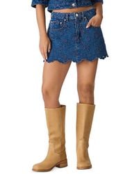 Steve Madden - Delilah Denim Skort - Lyst