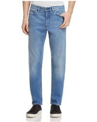 Theory Brewster Slim Straight Fit Jeans - Blue