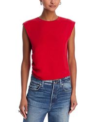 Rag & Bone - Mica Ruched Sleeveless Cropped Top - Lyst