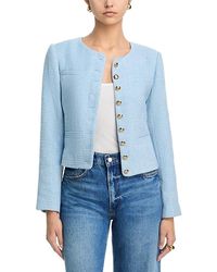 Aqua - Multi Button Tweed Jacket - Lyst