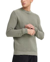Solid - Cotton Ribbed Knit Sweater - Lyst