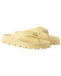 Prada - Rubber Thong Sandals - Lyst