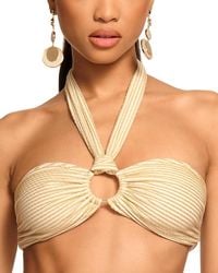Ramy Brook - Marie Textured Halter Bikini Top - Lyst