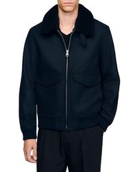 Sandro - Aviator Jacket - Lyst