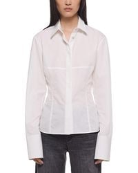 Helmut Lang - Cotton Corset Shirt - Lyst