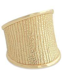 Anabel Aram - Enchanted Forest 18K Plated Bark Ring - Lyst