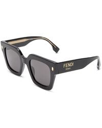 Fendi - Roma Square Sunglasses, 53Mm - Lyst