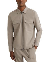 Reiss - Technical Zip Through Pocket Jacket - Lyst