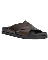 Bruno Magli - Bologna Double Strap Woven Slip On Slide Sandals - Lyst