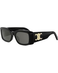 Celine - Maxi Triomphe Rectangular Sunglasses, 53Mm - Lyst