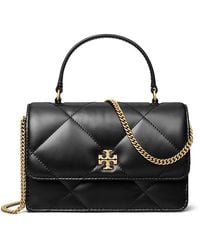 Tory Burch - Mini Kira Diamond Quilt Top Handle Chain Wallet - Lyst