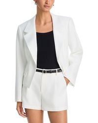 Aqua - Tweed Short Sleeve Jacket - Lyst