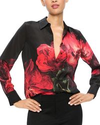 Alice + Olivia - Brady Silk Shirt - Lyst