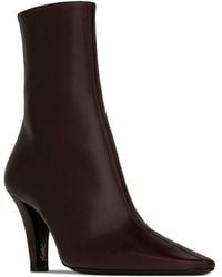 Saint Laurent - Jill Mid Heel Booties - Lyst