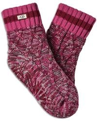 UGG - Deedee Fleece Lined Quarter Ii Socks - Lyst