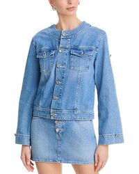 L'Agence - Anouk Collarless Jacket - Lyst
