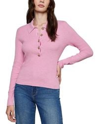 L'Agence - Sterling Collared Sweater - Lyst