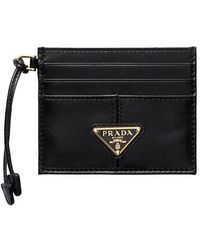 Prada - Leather Card Holder - Lyst