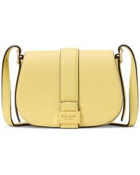 Kate Spade - Nouveau Textured Leather Mini Saddle Bag - Lyst