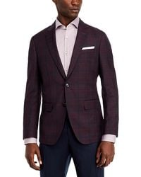 BOSS - Hutson Textured Plaid Slim Fit Wool Sport Coat - Lyst