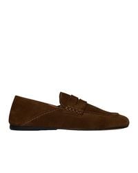 Sandro - Sailor Suede Loafer Flats - Lyst